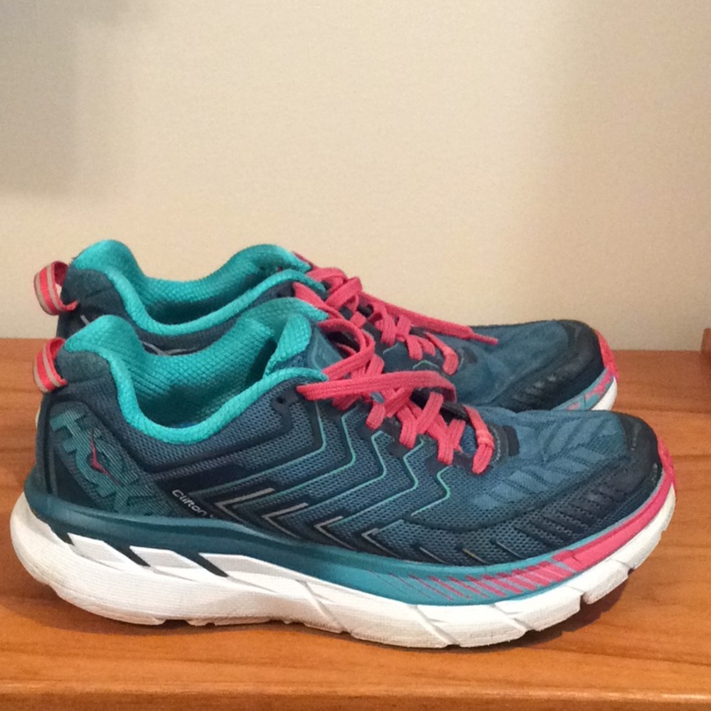 Women’s HOKA athletic shoes. Size 7
